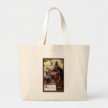 Vintage Halloween Fortune Teller Canvas Bag