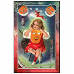 Vintage - Halloween Girl with Mask t-shirts