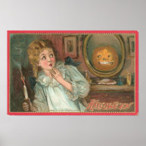 Vintage Halloween Greeting Cards Classic Posters