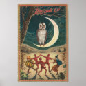 Vintage Halloween Greeting Cards Classic Posters posters