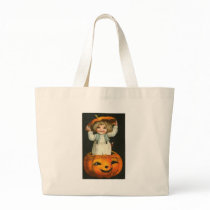 Vintage Halloween Greeting Cards Classic Posters Canvas Bags