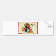 Vintage Halloween Greeting Cards Classic Posters Bumper Sticker
