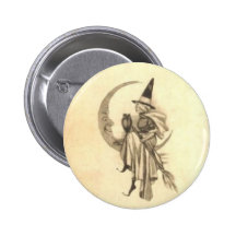 Vintage Halloween Greeting Cards Classic Posters Buttons