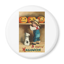 Vintage Halloween Greeting Cards Classic Posters
