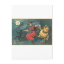 Vintage Halloween Greeting Cards Classic Posters