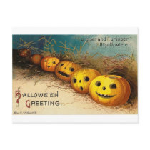 Vintage Halloween Greeting Cards Classic Posters