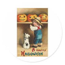 Vintage Halloween Greeting Cards Classic Posters