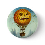 Vintage Halloween Hot Air Balloon Pin buttons