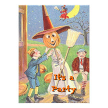 Vintage Halloween Invitations