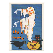 Vintage Halloween Invitations