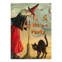 Vintage Halloween Invitations