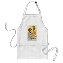 Vintage Halloween Mirror Card Aprons