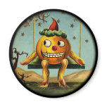 Vintage Halloween Pumpkin Magnet