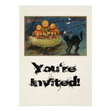Vintage Halloween Pumpkins Announcement
