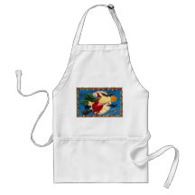 Vintage Halloween Spirit Witch Apron