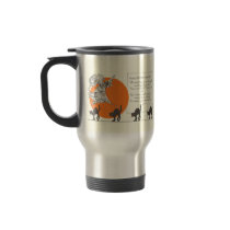 Vintage Halloween Witch and Cats Travel Mug