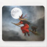 Vintage Halloween Witch Mousepad