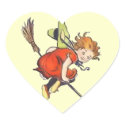 Vintage Halloween Witch Sticker