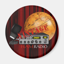 Vintage Ham (radio) Refrigerator Magnets