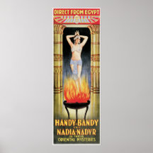 Vintage Handy-Bandy Magician Poster