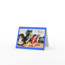 Vintage Happy April Fools Day Fish Greeting Card