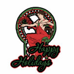 Vintage Happy Holidays Acrylic Cut Outs