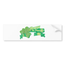 Vintage Happy St. Patrick's Day bumper stickers