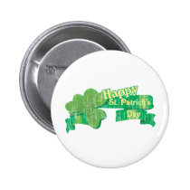 Vintage Happy St. Patrick's Day buttons
