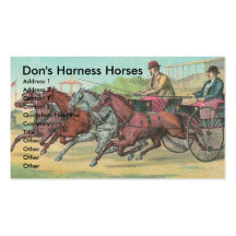 Vintage Harness Racing Business Card Templates