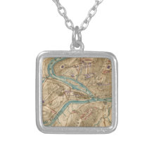 Vintage Harpers Ferry Civil War Map (1862) Custom Jewelry
