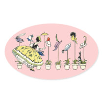 Vintage Hat Shopper Stickers