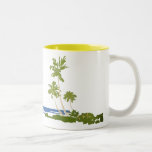 Vintage Hawaii landscape mug