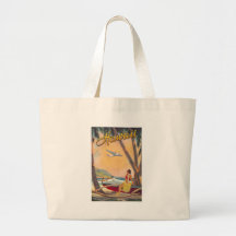 Vintage Hawaii Travel Tote Bags