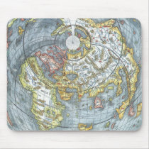 Vintage Heart Shaped Antique World Map Peter Apian