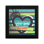 Vintage heart with you are the best sign gift box gift boxes