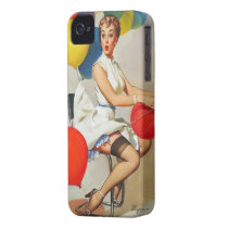 Vintage helium balloons Gil Elvgren Pin up Girl Iphone 4 Case