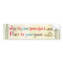 Vintage Holiday Christmas Santa Bumper Stickers