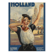 Vintage Holland Air Travel postcards
