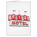 Vintage Hollywood Motel Sign cards