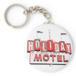 Vintage Hollywood Motel Sign keychains