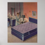 Vintage Hollywood Regency Glamour Bedroom Interior posters