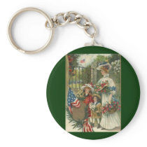 Vintage Honouring Memorial Day Key Chain
