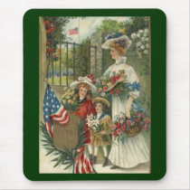 Vintage Honouring Memorial Day Mouse Pads