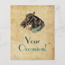 Vintage Horse Personalized Flyer