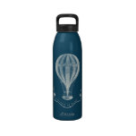 Vintage Hot Air Balloon Water Bottle inverse