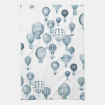 Vintage Hot Air Balloons In Flight Kitchen Towel