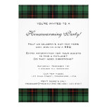Vintage Housewarming, Tartan Davidson Pattern Personalised Announcement