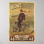 Vintage Howe Bicycles and Tricycles Ad Posters