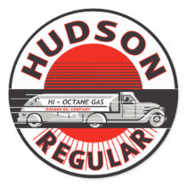 Vintage Hudson Regular gasoline sign Sticker