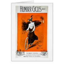 Vintage Humber Bike Advertisement Cards